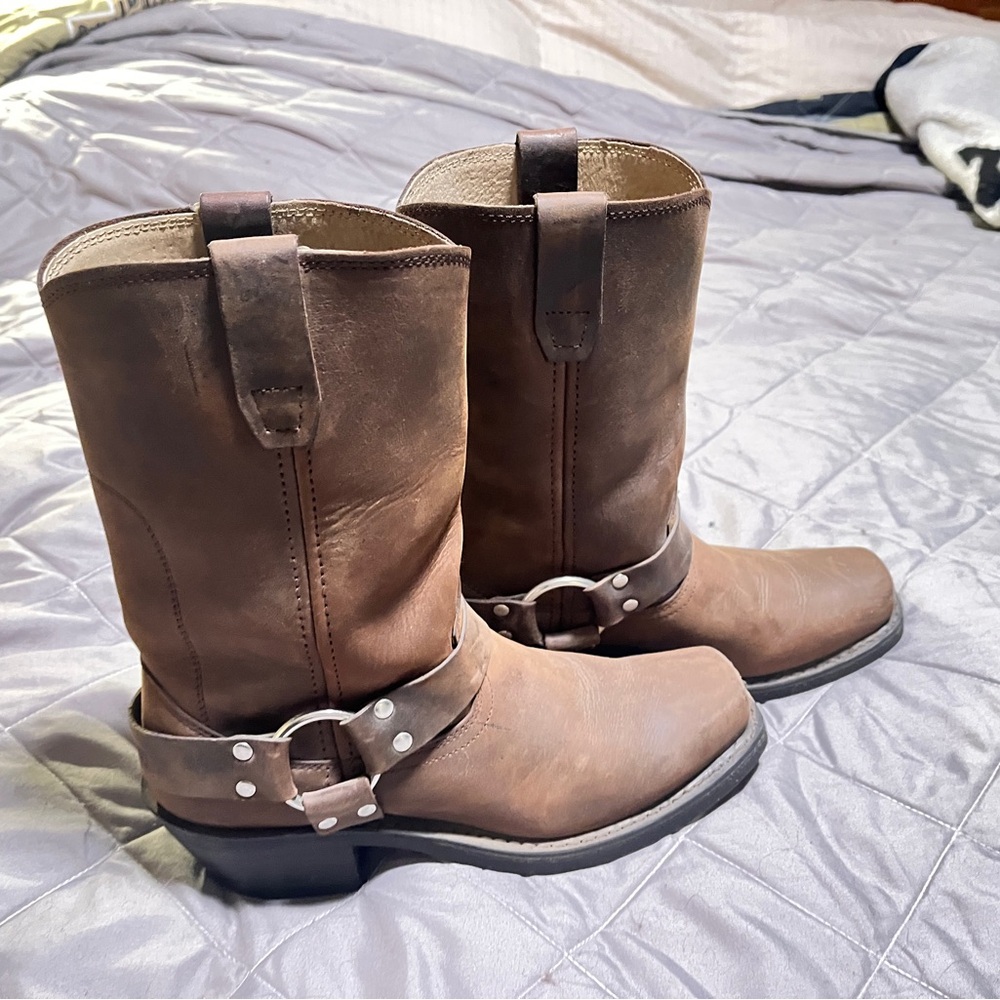 Women’s Brown Leather Cowboy Boots